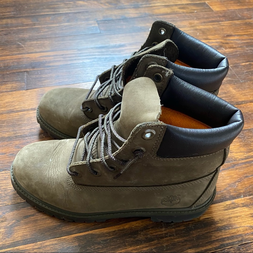 Timberland olive green camo sole
